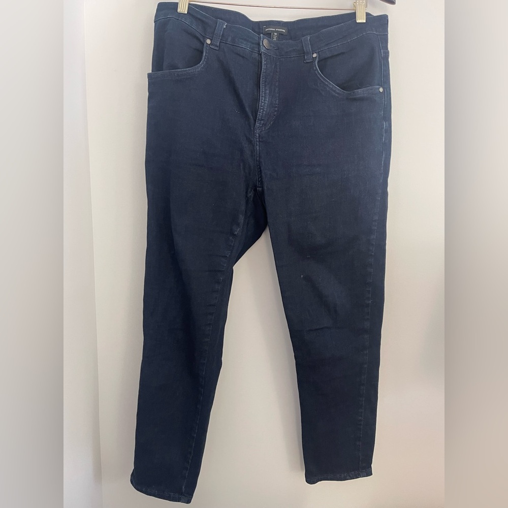 Universal Standard Seine High Rise Skinny Jeans Dark Wash Size 14 - Picture 4 of 8